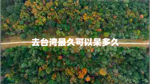 去臺(tái)灣最久可以呆多久