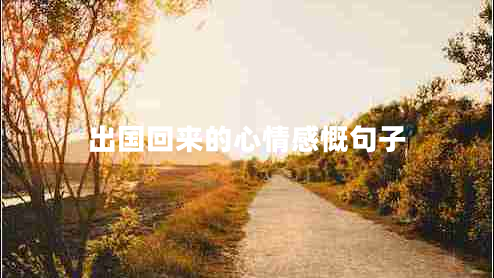 出國(guó)回來(lái)的心情感慨句子 出國(guó)回來(lái)的心情感慨句子