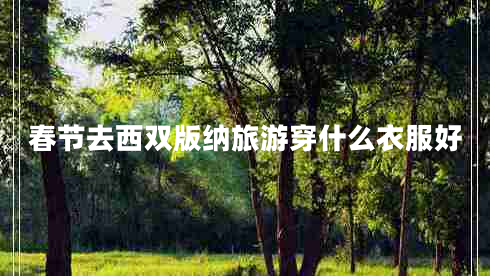 春節(jié)去西雙版納旅游穿什么衣服好