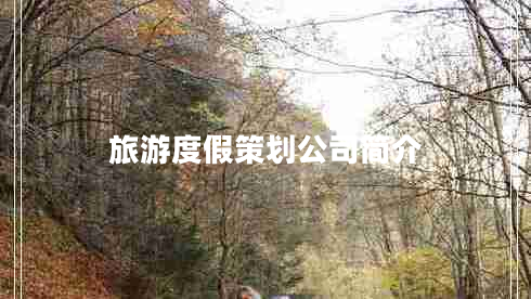 旅游度假策劃公司簡介