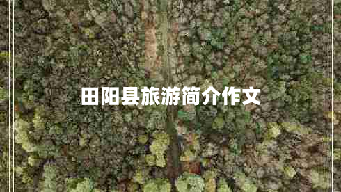 田陽縣旅游簡介作文