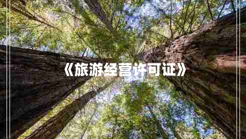 《旅游經(jīng)營許可證》