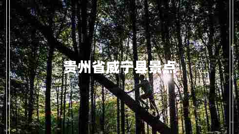 貴州省威寧縣景點 貴州省威寧縣景點