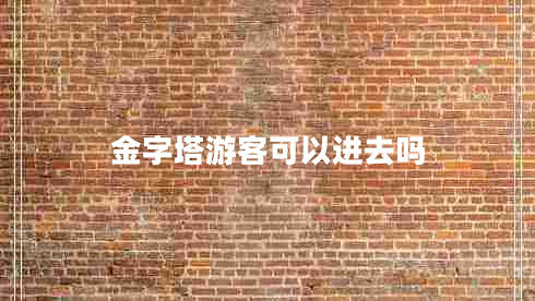 金字塔游客可以進(jìn)去嗎