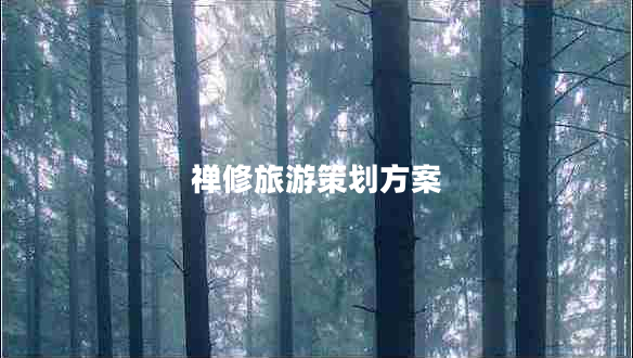 禪修旅游策劃方案 禪修旅游策劃方案