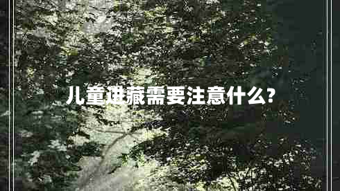 兒童進(jìn)藏需要注意什么?