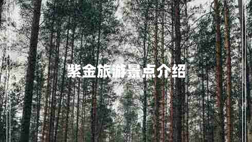 紫金旅游景點介紹