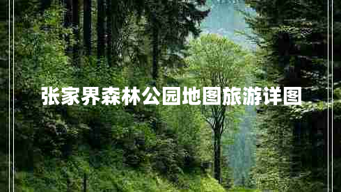 張家界森林公園地圖旅游詳圖 張家界森林公園地圖旅游詳圖