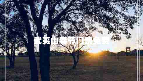 武夷山春節(jié)門票免費 武夷山春節(jié)門票免費