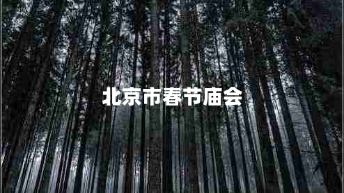 北京市春節(jié)廟會