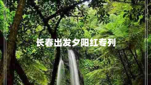 長(zhǎng)春出發(fā)夕陽(yáng)紅專列