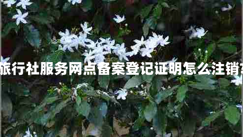 旅行社服務(wù)網(wǎng)點備案登記證明怎么注銷?