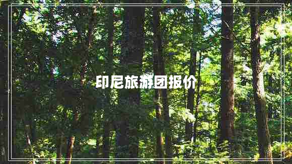 印尼旅游團報價