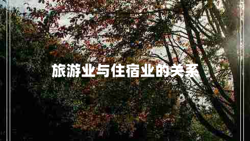 旅游業(yè)與住宿業(yè)的關系