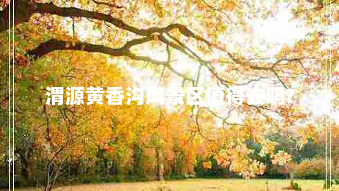 渭源黃香溝風(fēng)景區(qū)值得去嗎?