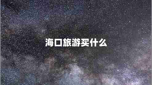 海口旅游買什么