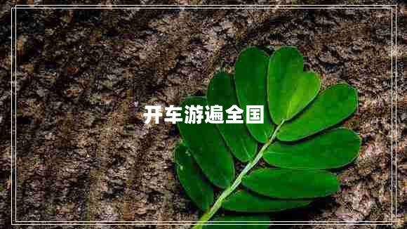 開車游遍全國