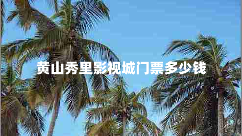 黃山秀里影視城門票多少錢