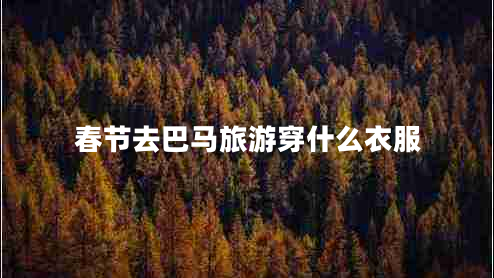 春節(jié)去巴馬旅游穿什么衣服