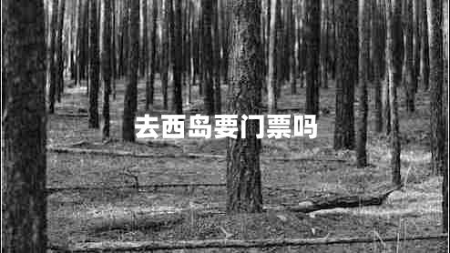 去西島要門票嗎