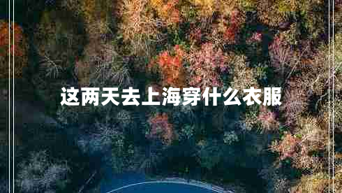 這兩天去上海穿什么衣服