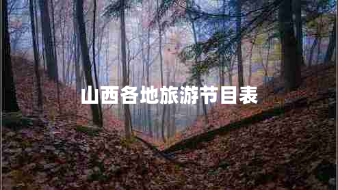 山西各地旅游節(jié)目表
