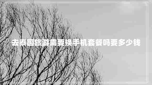 去泰國旅游需要換手機套餐嗎要多少錢