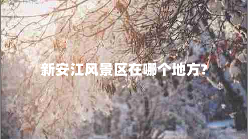 新安江風(fēng)景區(qū)在哪個地方?