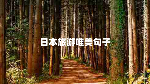 日本旅游唯美句子 日本旅游唯美句子