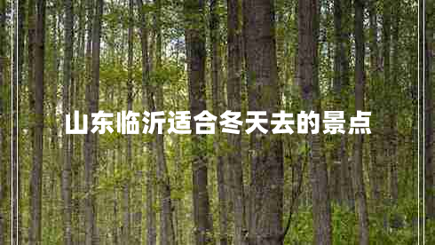 山東臨沂適合冬天去的景點(diǎn)