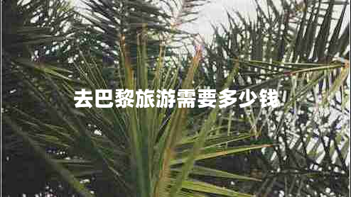 去巴黎旅游需要多少錢