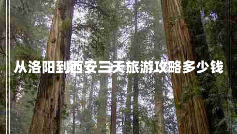 從洛陽(yáng)到西安三天旅游攻略多少錢 從洛陽(yáng)到西安三天旅游攻略多少錢
