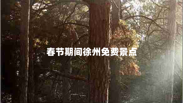 春節(jié)期間徐州免費(fèi)景點(diǎn)