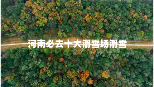 河南必去十大滑雪場滑雪 河南必去十大滑雪場滑雪