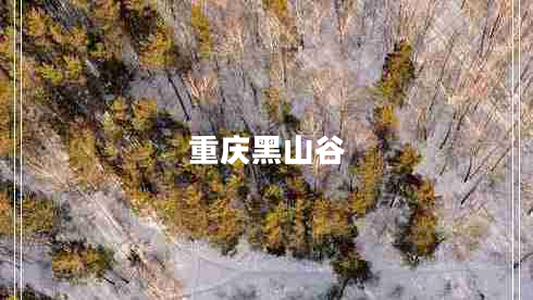 重慶黑山谷