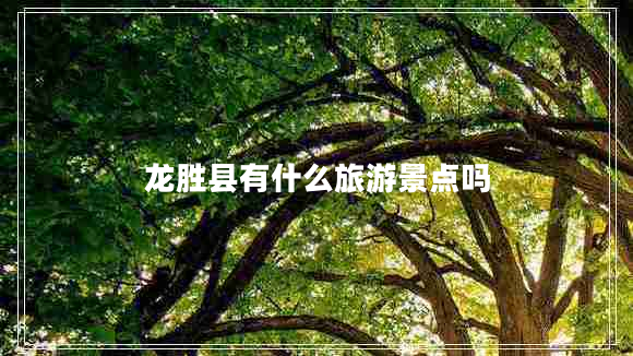 龍勝縣有什么旅游景點嗎