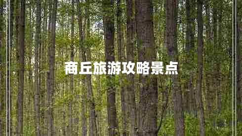 商丘旅游攻略景點