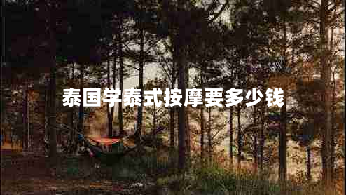 泰國學(xué)泰式按摩要多少錢