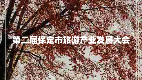 第二屆保定市旅游產業(yè)發(fā)展大會