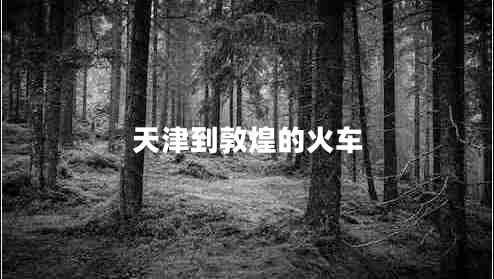 天津到敦煌的火車 天津到敦煌的火車