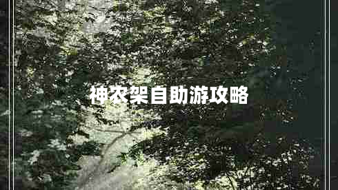 神農(nóng)架自助游攻略