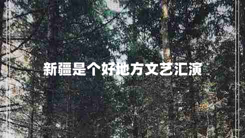 新疆是個(gè)好地方文藝匯演