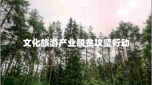 文化旅游產(chǎn)業(yè)脫貧攻堅行動