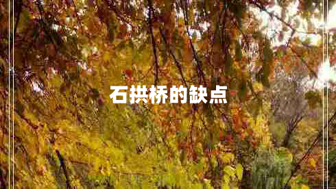 石拱橋的缺點(diǎn)