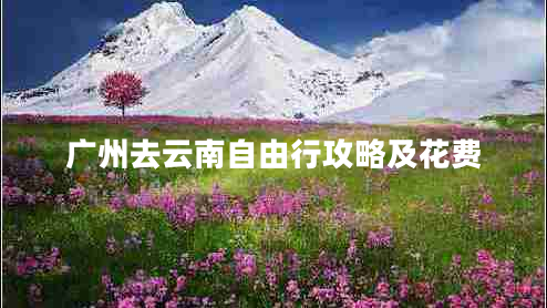 廣州去云南自由行攻略及花費