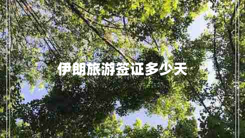 伊朗旅游簽證多少天 伊朗旅游簽證多少天