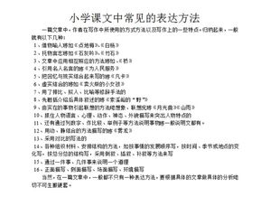 語文都有什么表達方法有哪些內(nèi)容