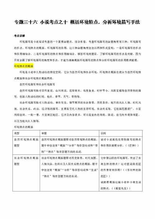 環(huán)境描寫分類方法有哪些