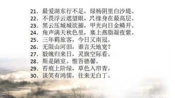 初中古詩句重點句子