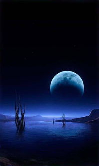 江面,詩句,月色